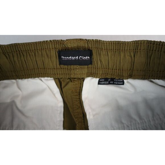 Standard Cloth x Urban Outfitters OB1664250 Men's Sz S Green Seamed Cargo Pants - Picture 3 of 14